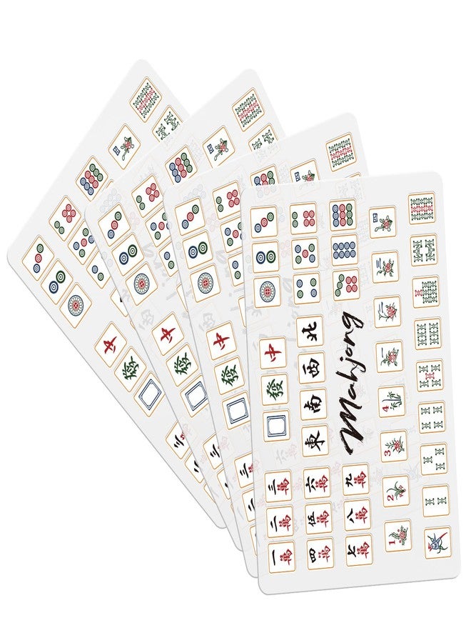 Seenelling 4 Pcs Mahjong Tile Mixer Shuffler for Mixing and Shuffling Tiles Plastic Mahjong Accessories Gifts for Lovers Playing Game (Classic Style) - Image 1